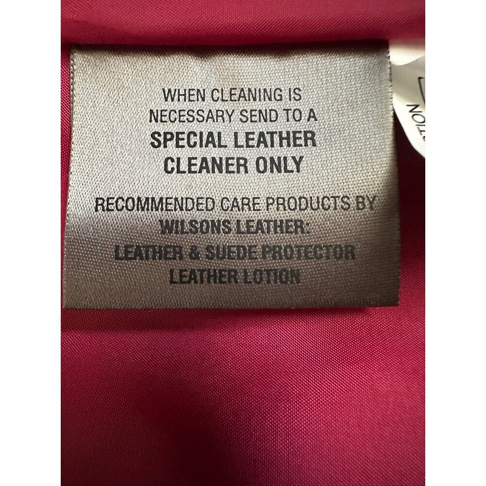 Wilsons Leather Fuchsia Jacket - Picture 6 of 7